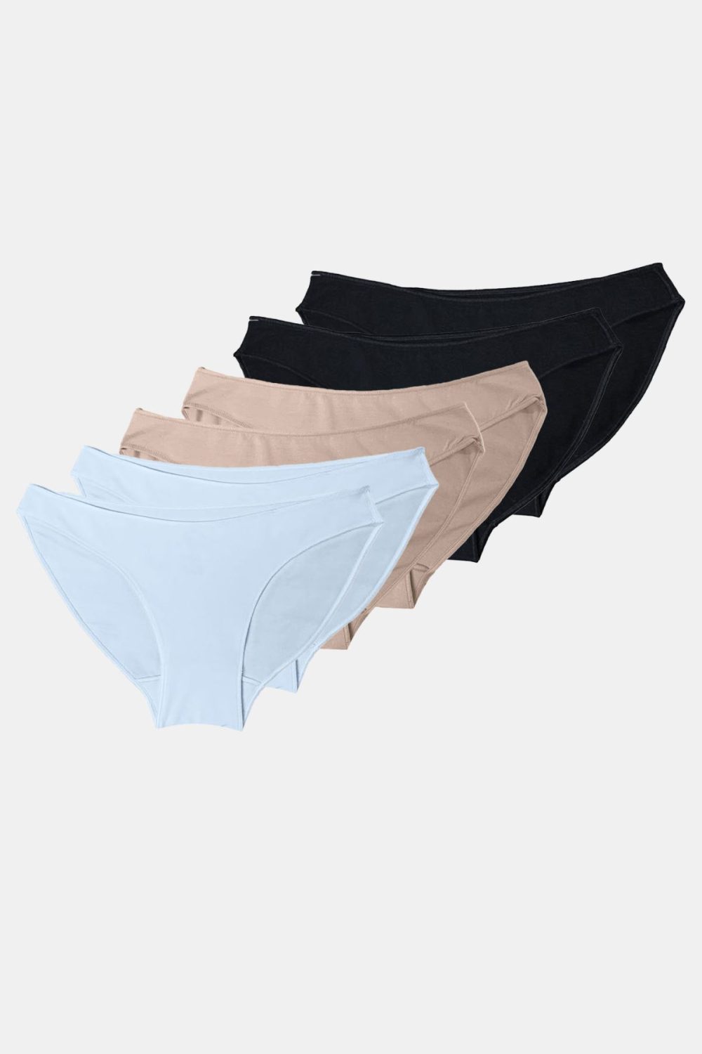 DFN Kadın 6 lı Paket Modal Düşük Bel Slip Külot