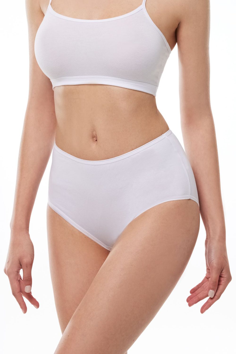 DFN Kadın 6 Lı Paket Pamuk Elastan Yüksek Bel Slip Külot - Görsel 8