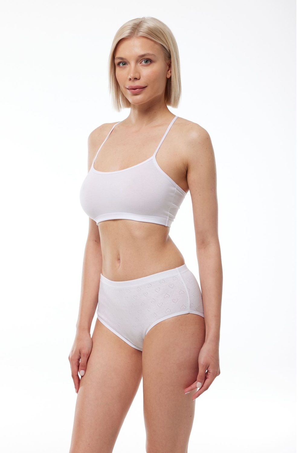 DFN Kadın 6 Lı Paket %100 Pamuk Yüksek Bel Jakarlı Slip Külot - Görsel 4