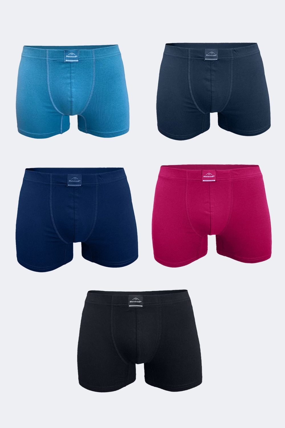 DFN Erkek Karışık Renk 5 Li Pamuk Elastan Boxer 5M074