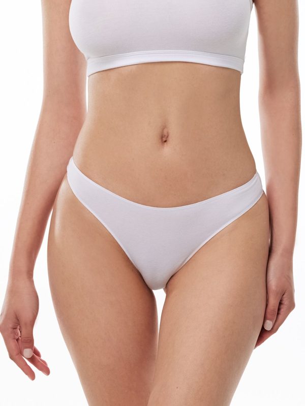 DFN Kadın Beyaz 2 li Paket Modal String Tanga 186