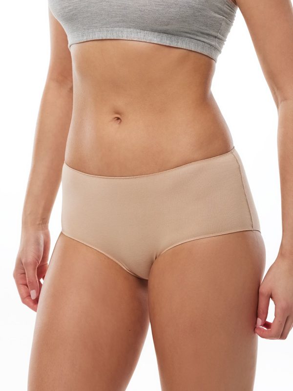 DFN Kadın Ten 2 li Paket Geniş Kenarlı Modal Slip Külot 1126