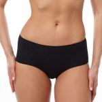 DFN Kadın Siyah 2 li Paket Geniş Kenarlı Modal Slip Külot 1126