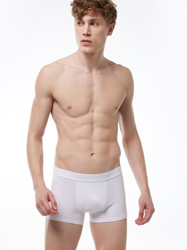 DFN Erkek Beyaz Modal Kısa Boxer 011