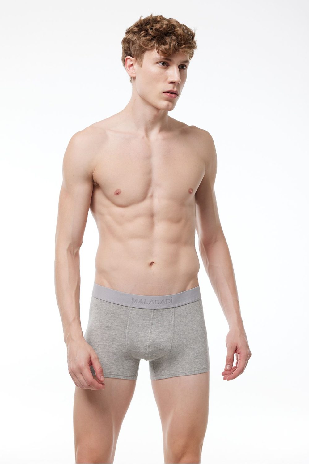 DFN Erkek Gri 3 lü Paket Modal Kısa Boxer 011 - Görsel 4