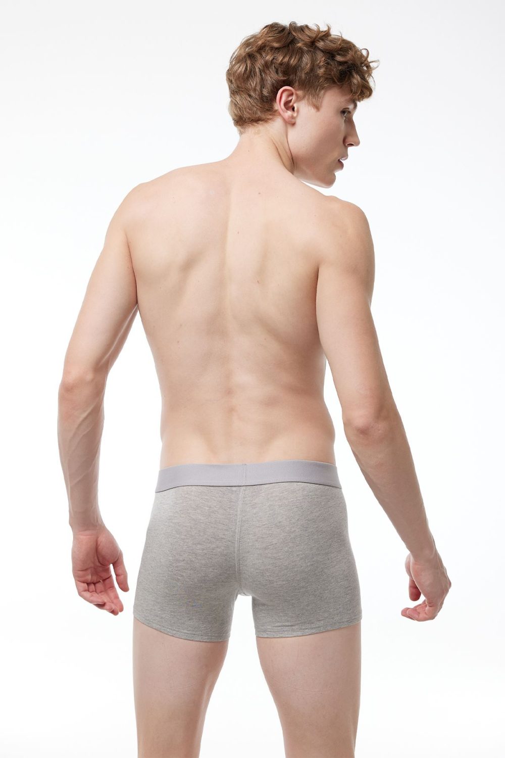 DFN Erkek Siyah Gri 3 lü Paket Modal Kısa Boxer 011 - Görsel 5