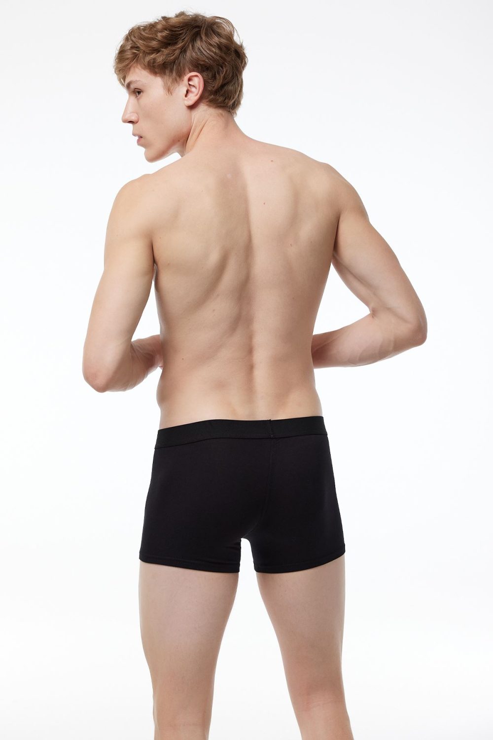 DFN Erkek Siyah Gri Beyaz 3 lü Paket Modal Kısa Boxer 011 - Görsel 5