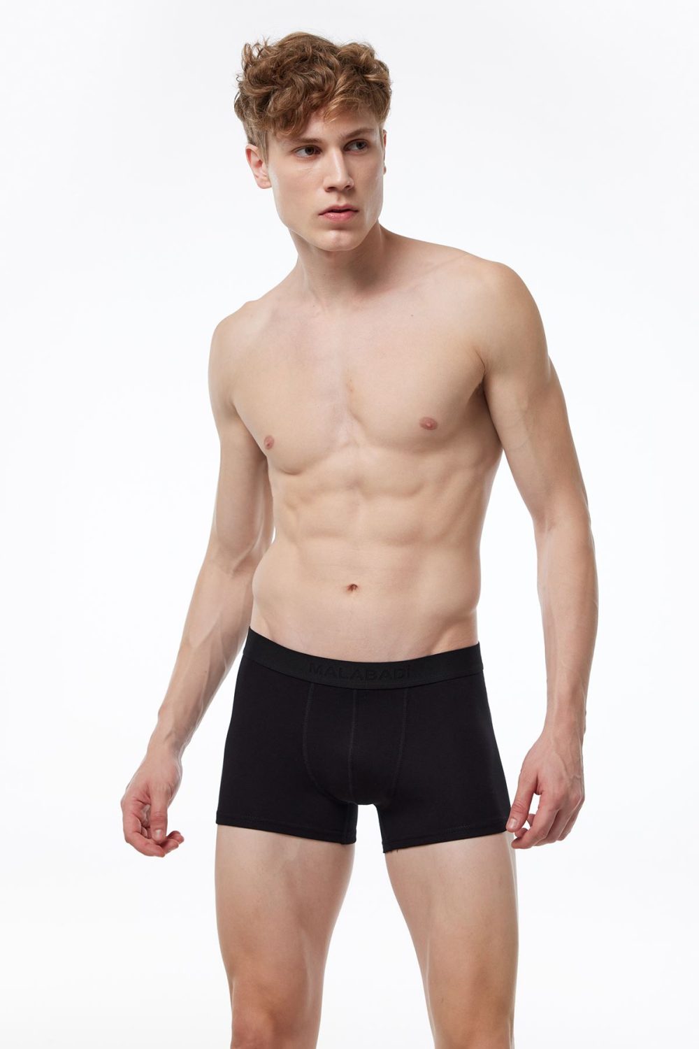 DFN Erkek Siyah Gri Beyaz 3 lü Paket Modal Kısa Boxer 011 - Görsel 2
