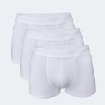 DFN Erkek Beyaz 3 lü Paket Modal Kısa Boxer 011