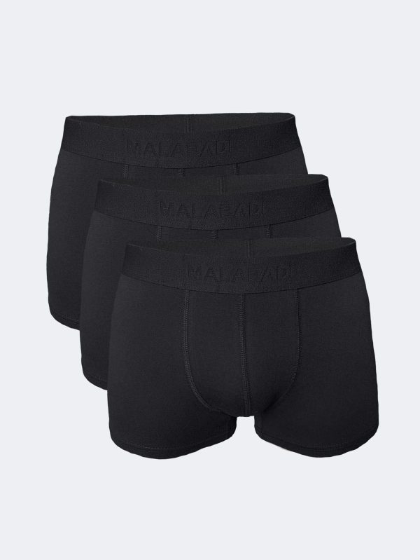 DFN Erkek Siyah 3 lü Paket Modal Kısa Boxer 011