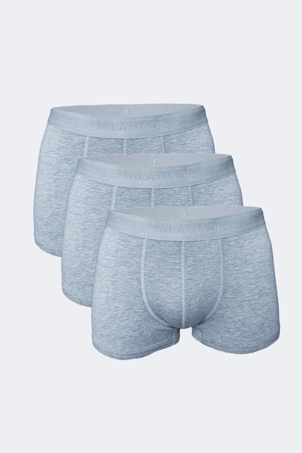 DFN Erkek Gri 3 lü Paket Modal Kısa Boxer 011