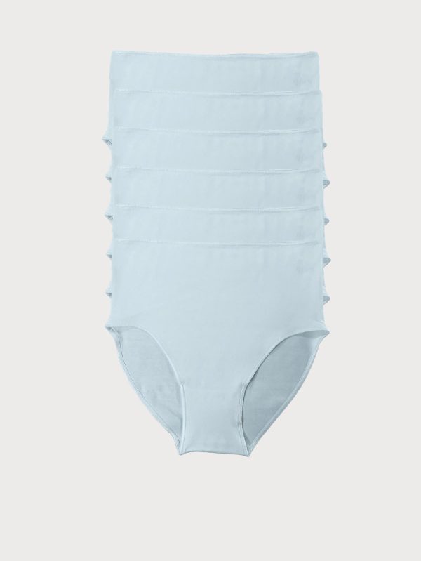 DFN Kadın Ekru 6 lı Paket Modal Yüksek Bel Slip Külot 1955