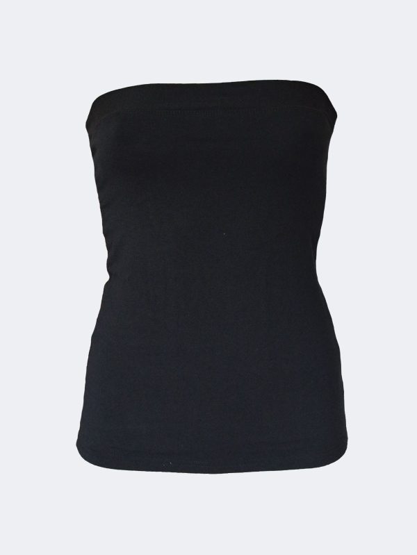 DFN Kadın Siyah Straplez Modal Body 1036