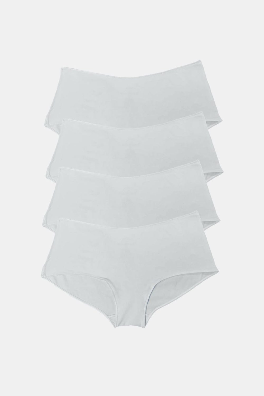 DFN Kadın Ekru 4 lü Paket Geniş Kenarlı Modal Slip Külot 1126