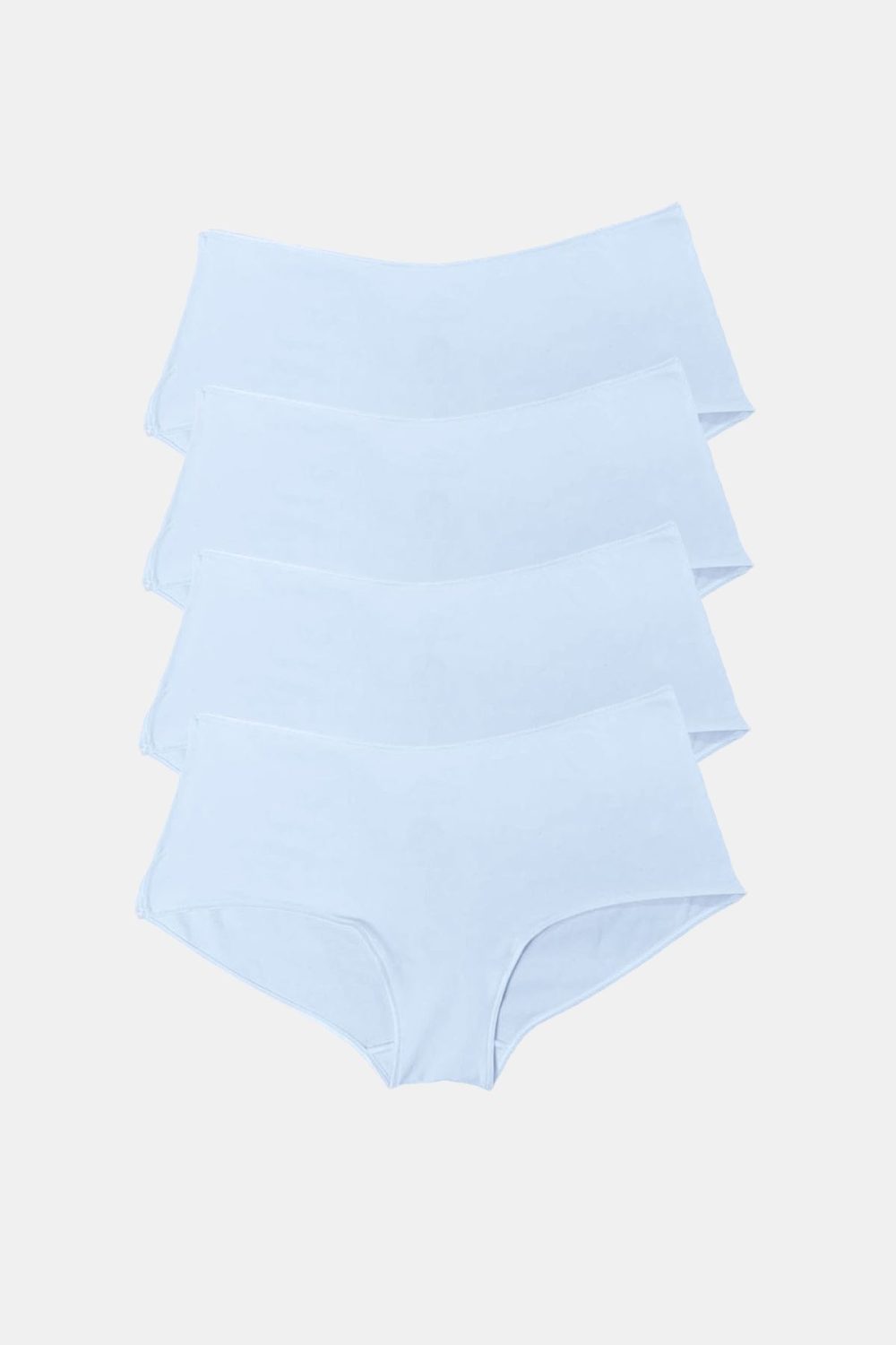 DFN Kadın Beyaz 4 lü Paket Geniş Kenarlı Modal Slip Külot 1126