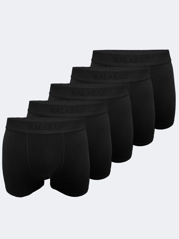 DFN Erkek Siyah 5 li Paket Milan Modal Boxer 014