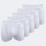 DFN Erkek Beyaz 5 li Paket Milan Modal Boxer 014