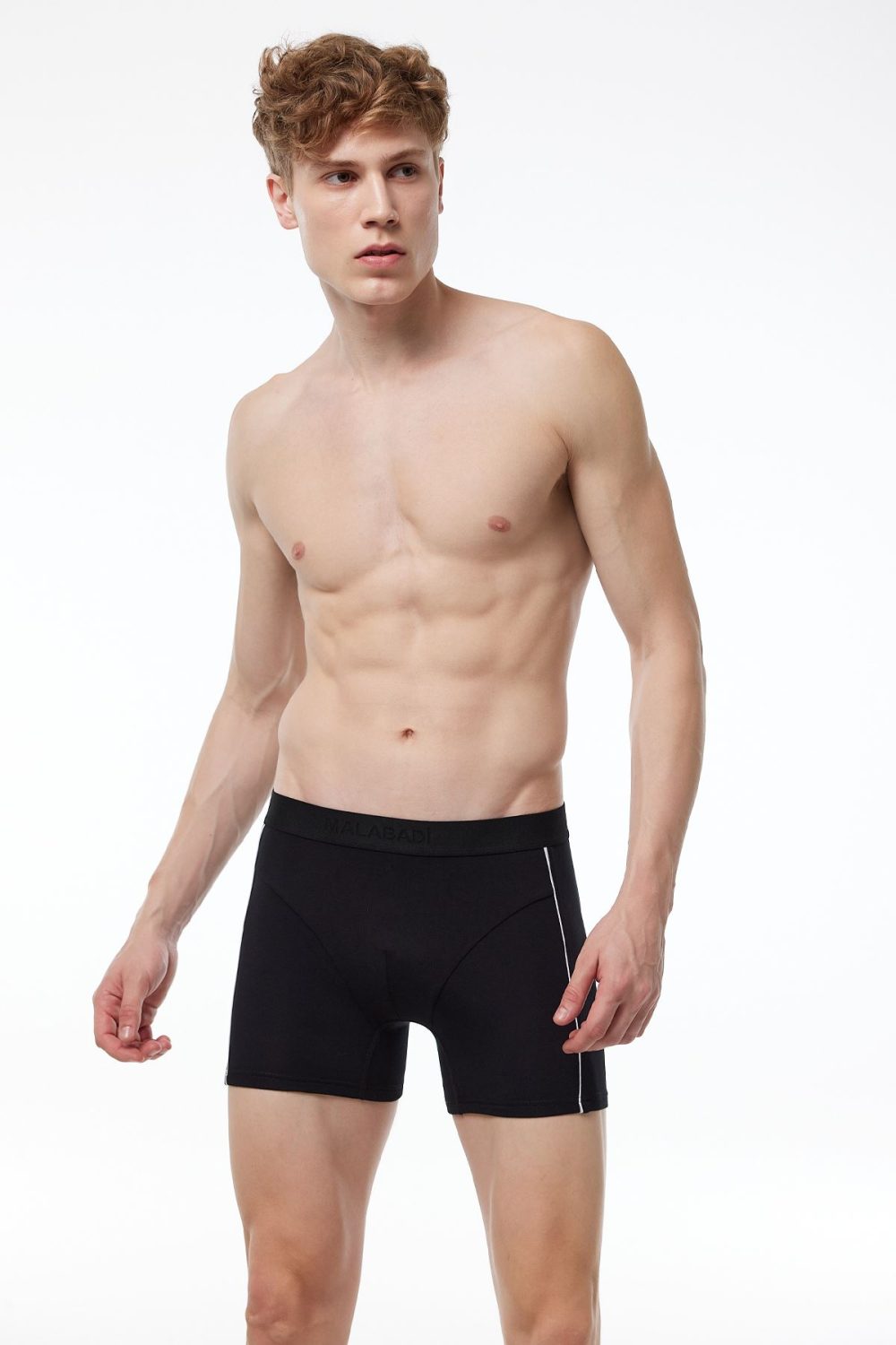 DFN Erkek Siyah 5 Li Paket Biyeli Modal Boxer 5MB017 - Görsel 4