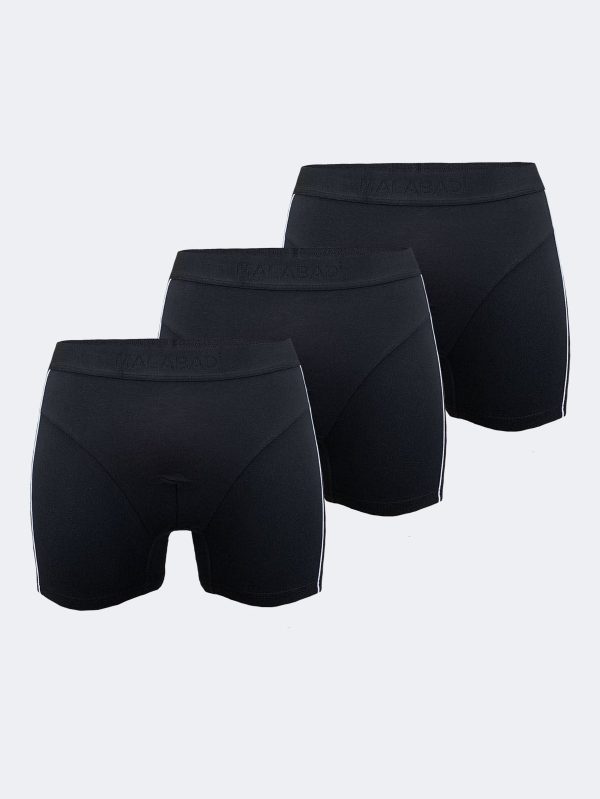 DFN Erkek Siyah 3 lü Paket Biyeli Modal Boxer 3MB017