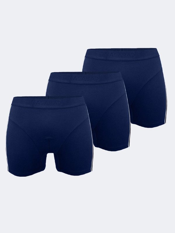 DFN Erkek Lacivert 3 lü Paket Biyeli Modal Boxer 3MB017