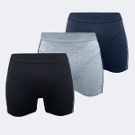 DFN Erkek Füme - Gri - Siyah 3 lü Paket Biyeli Modal Boxer 3MB017