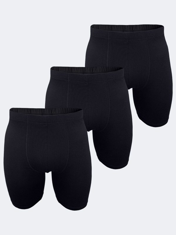 DFN Erkek Siyah 3 Lü Paket Modal Uzun Paçalı Boxer 3M018