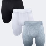 DFN Erkek Siyah Beyaz Gri 3 Lü Paket Modal Uzun Paçalı Boxer 3M019