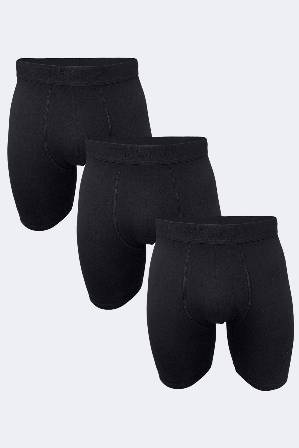 DFN Erkek Siyah 3 Lü Paket Modal Uzun Paçalı Boxer 3M019