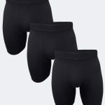 DFN Erkek Siyah 3 Lü Paket Modal Uzun Paçalı Boxer 3M019