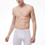 DFN Erkek Beyaz Uzun Paçalı Modal Boxer 019