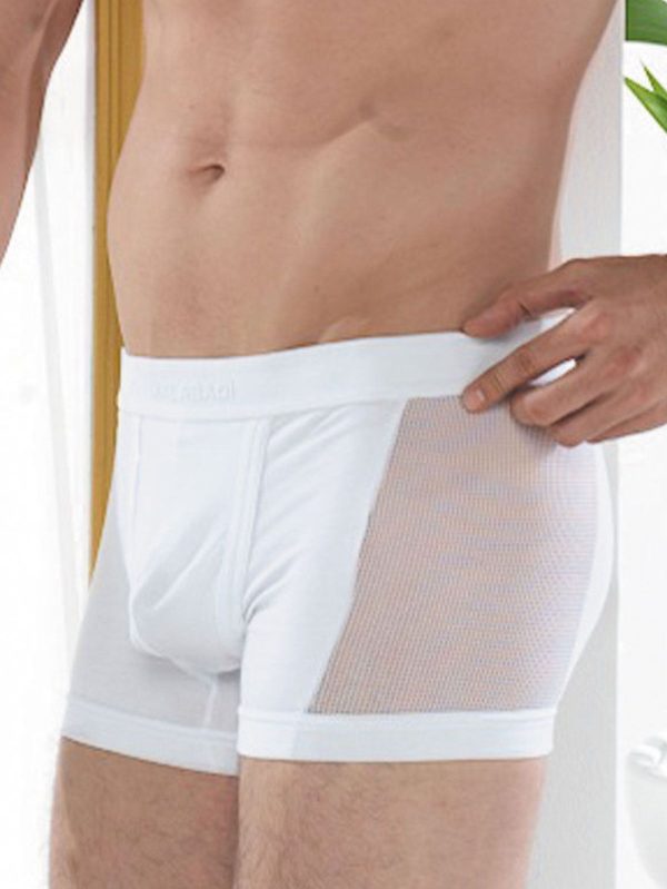 DFN Beyaz Erkek Fileli Modal Boxer 021