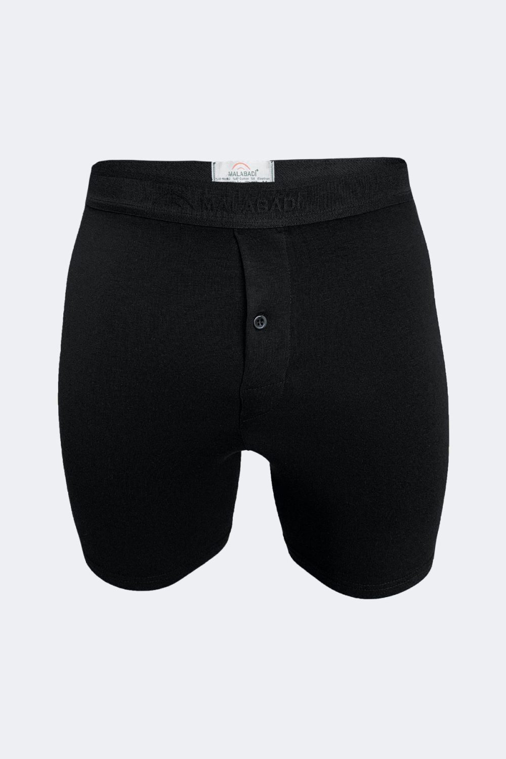 DFN Erkek Siyah Düğmeli Uzun Likralı Modal Boxer 028