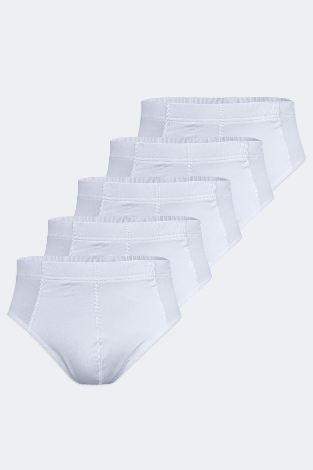 DFN Erkek Beyaz 5 li Paket Modal Slip Külot 5M053