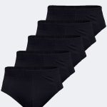 DFN Erkek Siyah 5 li Paket Modal Slip Külot 5M053