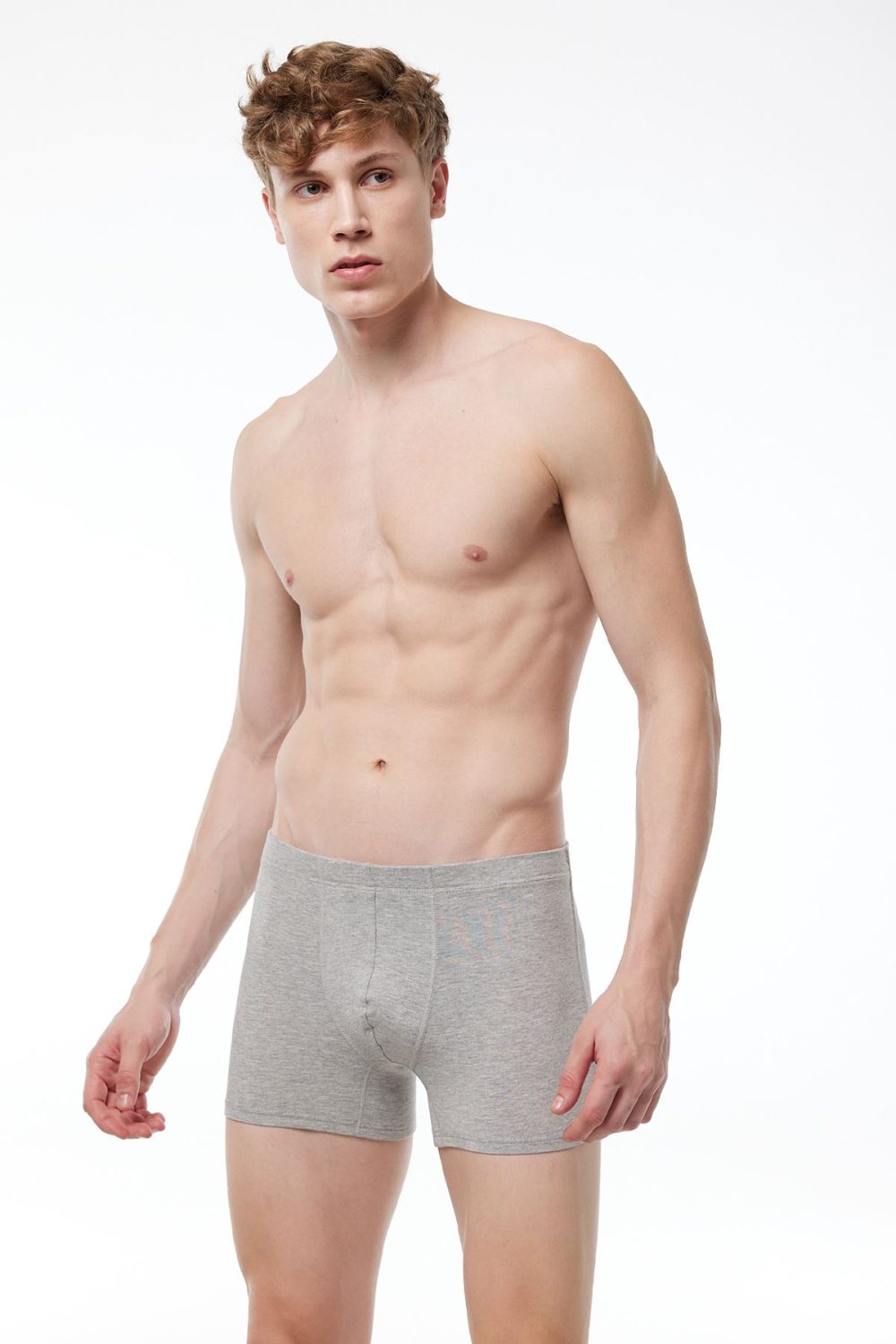 DFN Erkek Gri Modal Likralı Boxer 058