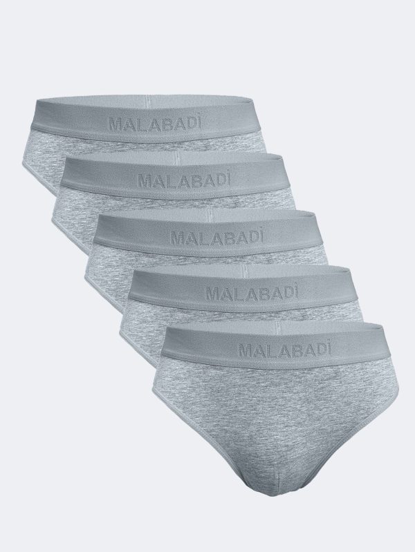 DFN Erkek Gri 5 li Paket Modal Slip Külot 5M080