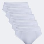 DFN Erkek Beyaz 5 li Paket Modal Slip Külot 5M080