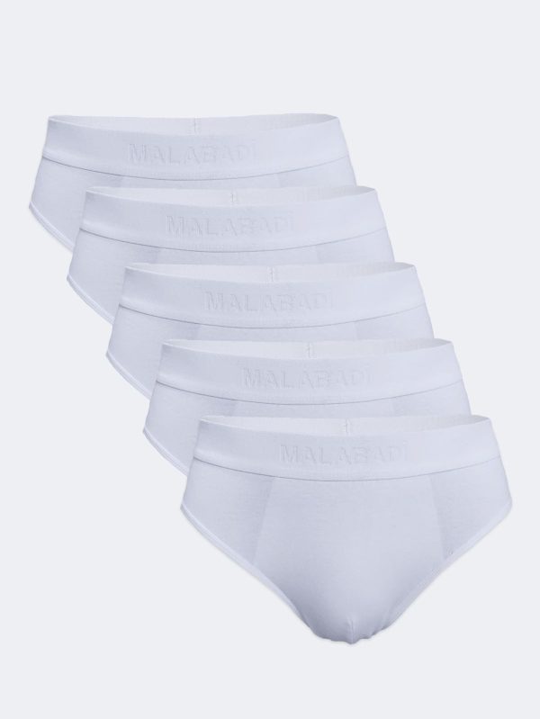 DFN Erkek Beyaz 5 li Paket Modal Slip Külot 5M080