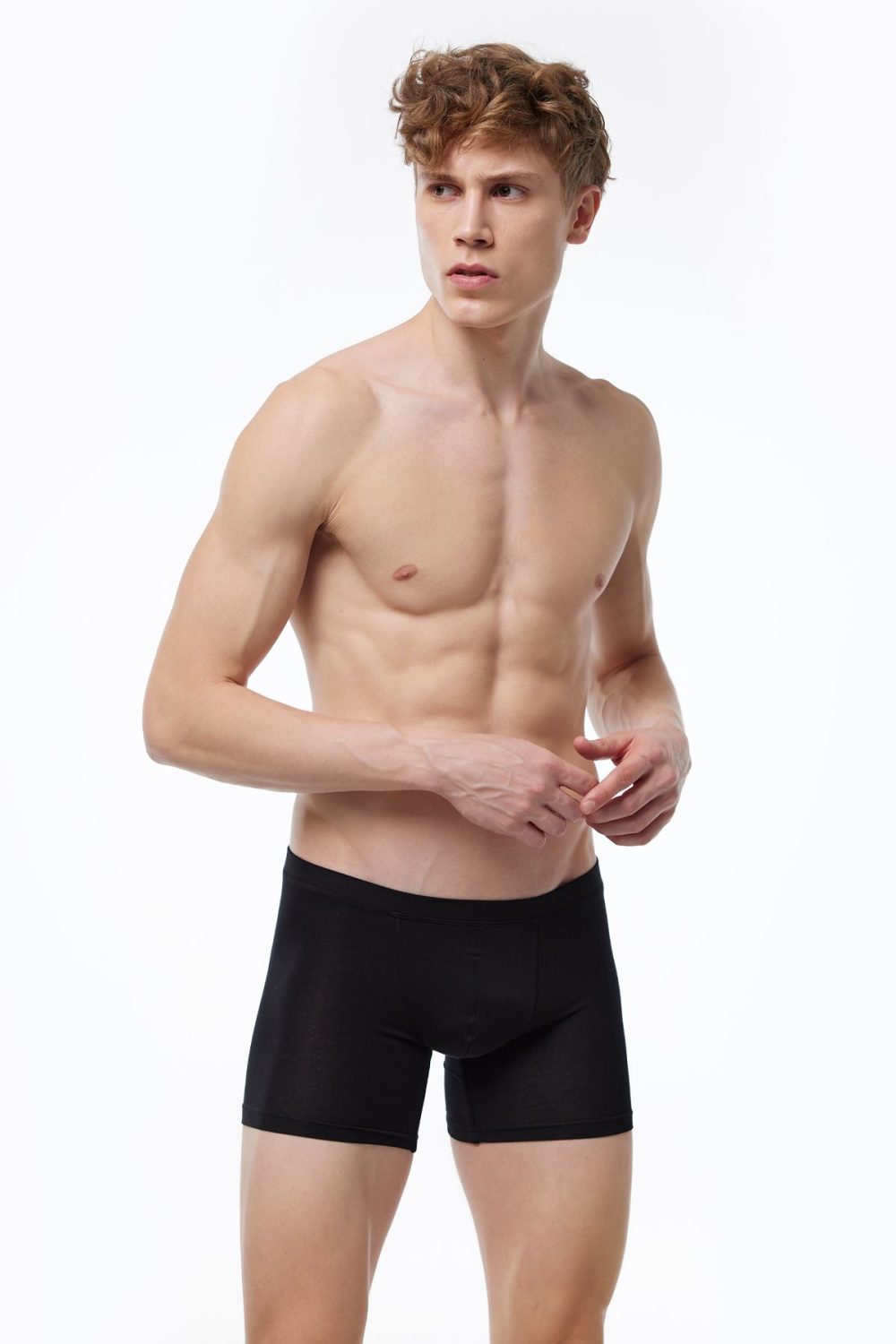 DFN Erkek Siyah Micro Modal Boxer 909