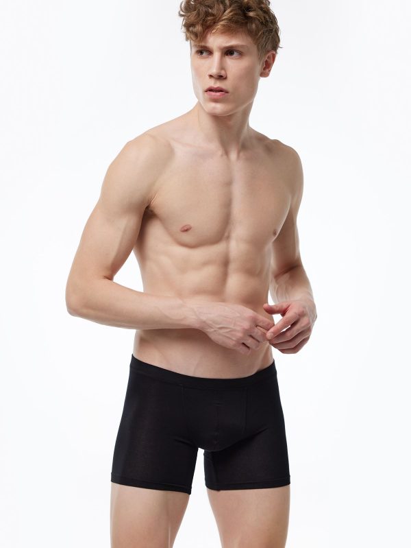 DFN Erkek Siyah Micro Modal Boxer 909