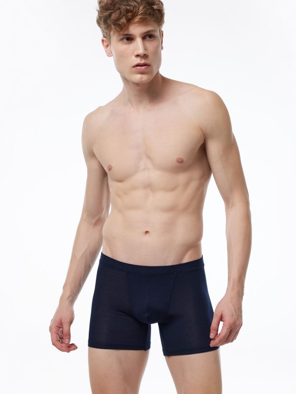 DFN Erkek Lacivert Micro Modal Boxer 909