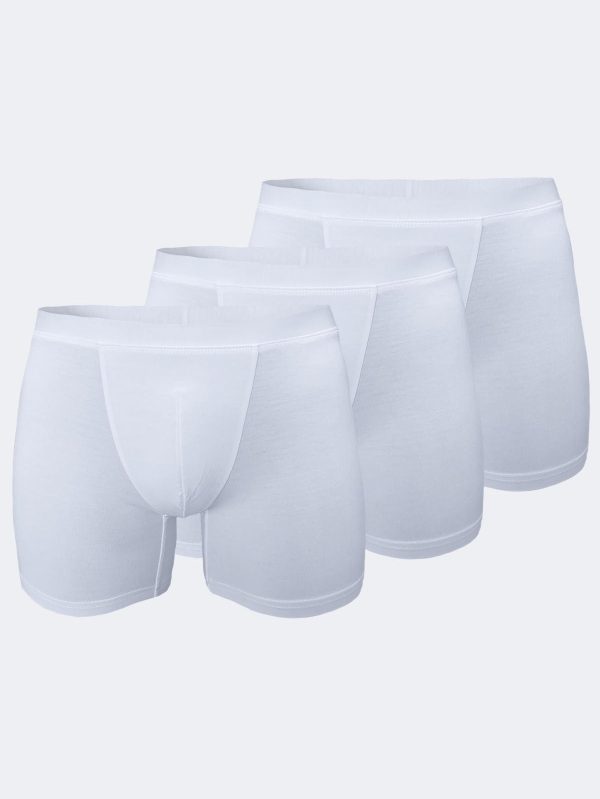 DFN Erkek Beyaz 3 lü Paket Micro Modal Boxer 909