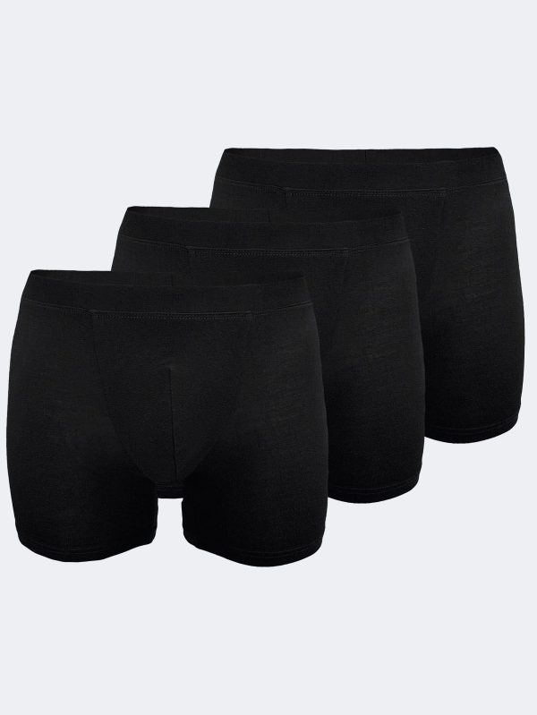 DFN Erkek Siyah 3 lü Paket Micro Modal Boxer 909