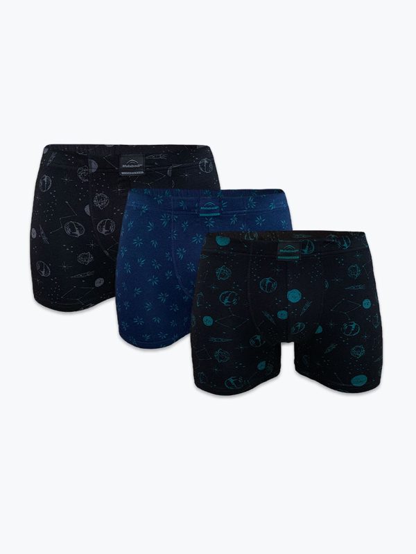 DFN Erkek Desenli Modal Boxer 3 Adet 3M251