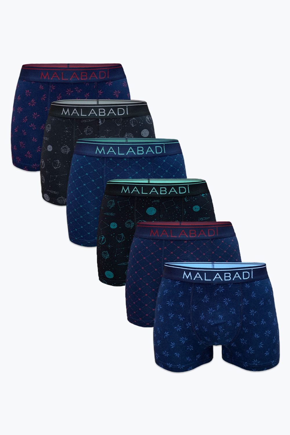 DFN Erkek Desenli Modal Boxer 6 Adet 6M252