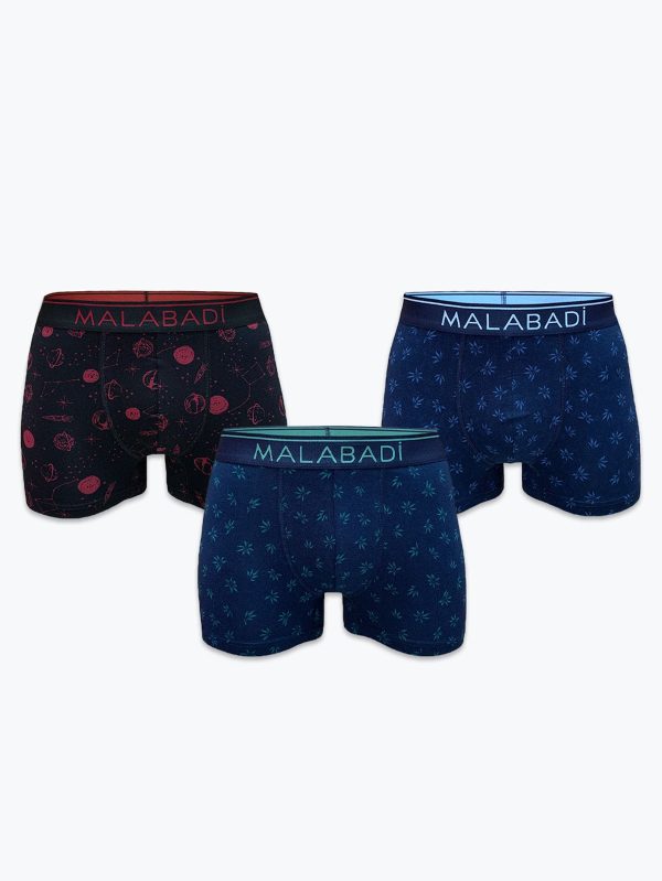 DFN Erkek Desenli Modal Boxer 3 Adet 3M252