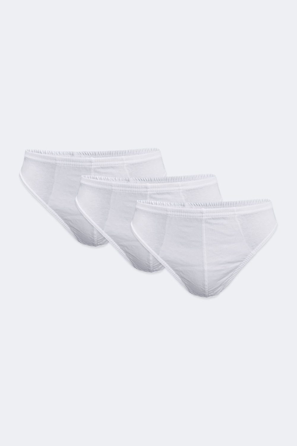 DFN Erkek Beyaz 3 lü Modal Düşük Bel Slip Külot 044