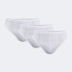 DFN Erkek Beyaz 3 lü Modal Düşük Bel Slip Külot 044