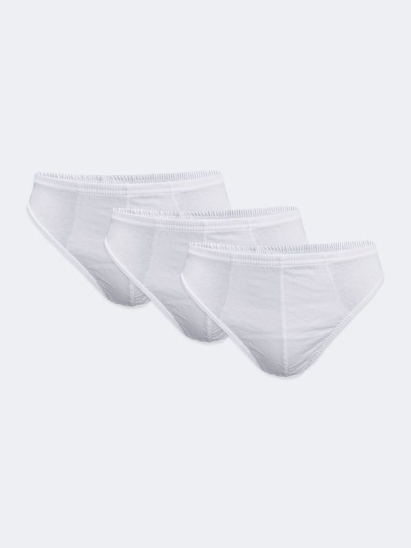 DFN Erkek Beyaz 3 lü Modal Düşük Bel Slip Külot 044