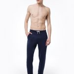 DFN Erkek Lacivert Beli Lastikli Cepli Tek Alt Manşetli Paça Pijama 6004
